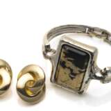 Paar Vintage Ohrclips und Armband - Foto 1