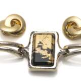 Paar Vintage Ohrclips und Armband - Foto 2