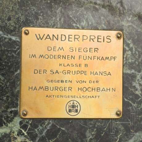 Wanderpreis der SA-Gruppe Hansa im modernen Fünfkampf, mit Urkunde - photo 4