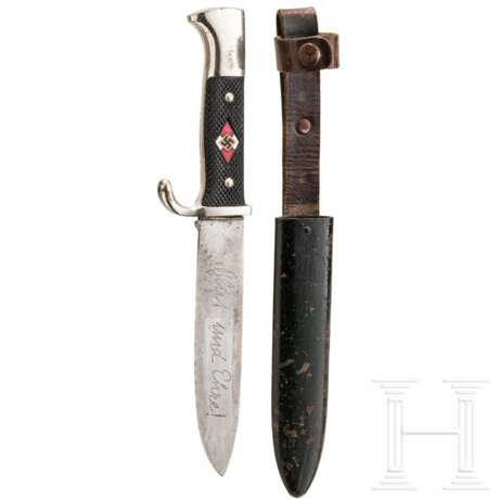 Frühes HJ Fahrtenmesser mit Devise, Carl Heidelberg - photo 1