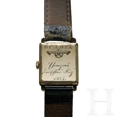 Ehrenpreis des Deutschlandfluges 1935 in Form einer Armbanduhr - фото 1