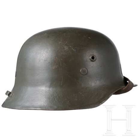 Stahlhelm M 38, Ungarn, mit finnischer Lackierung - photo 3