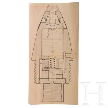 Caproni - Entwürfe von Fliegerbomben, 1930er/40er Jahre - photo 3