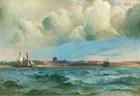 Carl Frederik Sörensen ''Schiffe vor Helsingborg'' - Foto 1