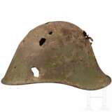 Stahlhelm M 39 mit Beschussschäden, Rumänien - photo 2