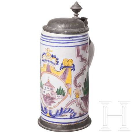 Walzenkrug mit Zinnmontierung, süddeutsch, wohl 20. Jhdt. - photo 1