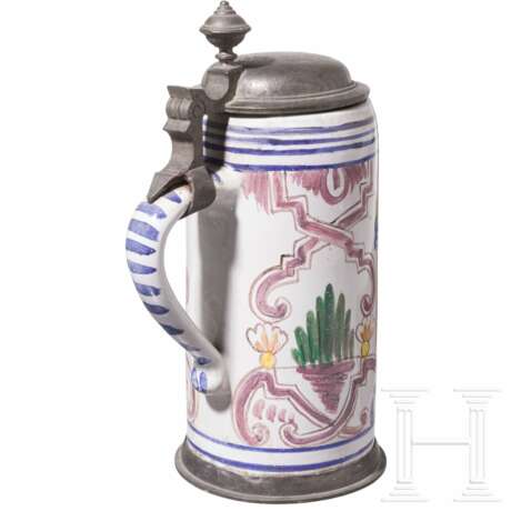 Walzenkrug mit Zinnmontierung, süddeutsch, wohl 20. Jhdt. - photo 2
