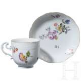 Porzellantasse mit Untertasse, Meissen, um 1780 - фото 2