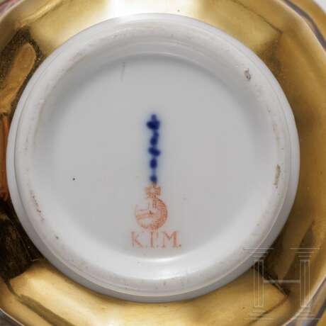 Facettierte Tasse mit Untertasse, KPM, Berlin, 1. Hälfte 19. Jhdt. - photo 6