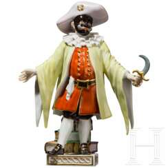 Porzellanfigur "Dottore" aus der Commedia dell-Arte, Johann Joachim Kaendler, 1775 (Entwurf), Meissen, 2. Hälfte 20. Jhdt.