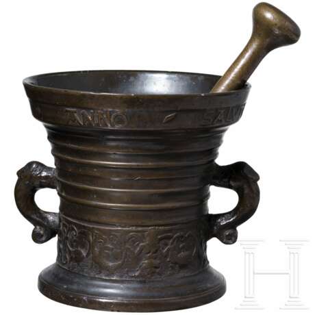 Renaissance-Bronzemörser, Niederlande, datiert 1573 - photo 2
