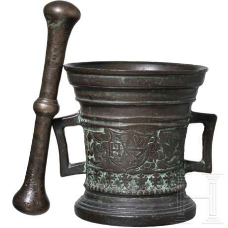 Renaissance-Bronzemörser mit Hauszeichen, Belgien, 2. Hälfte 16. Jhdt. - photo 1