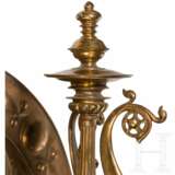 Prächtiger Wandleuchter aus Messing, deutsch, um 1860/80 - photo 3