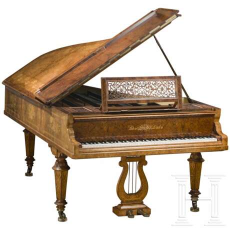 Reich intarsierter Luxus-Halbkonzertflügel, Klaviermanufaktur Sébastien & Pierre Érard, London, 1862 - photo 9