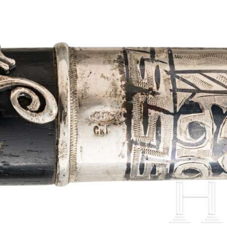 Spazierstock mit Silber- und Niellogriff, Russland, Kiew, 1908-17 - photo 5