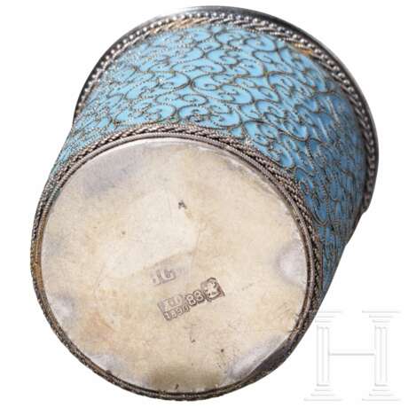Emaille-Wodkabecher, Russland, Moskau, Wasilij Semenow, 1890 - photo 3
