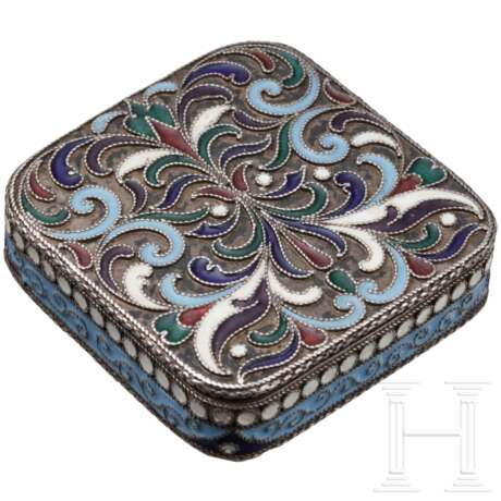 Cloisonné-Email-Pillendose, Sowjetunion, um 1930 - photo 1