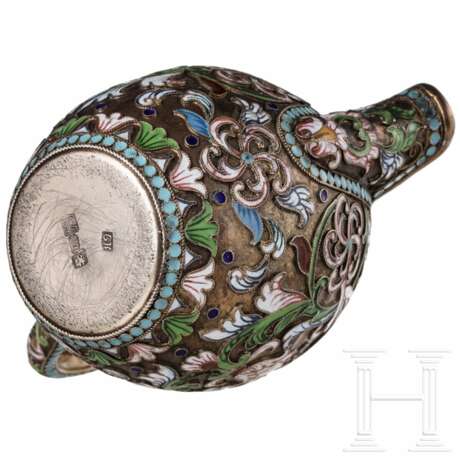 Cloisonné-Email-Sahnegießer, Russland, Moskau, 1888 - photo 3