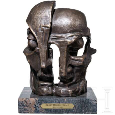 Bronze "Doppel Gesicht", Ernst Iossifowitsch Neiswestny (1925 in Swerdlowsk/Jekaterinburg - 2016 in New York) - photo 1