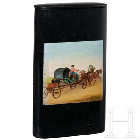 Lack-Zigarrendose mit Troika, Russland, Danilowo, Fabrik Pjotr und Aleksandr Lukutin, 1843-55 - photo 1