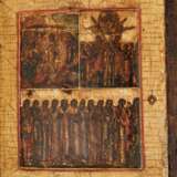 Großes Ikonen-Triptychon mit der Gottesmutter des Zeichens, Russland, um 1700 - photo 5