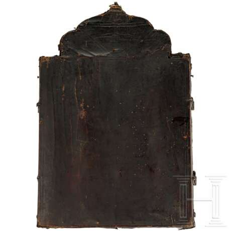 Großes Ikonen-Triptychon mit der Gottesmutter des Zeichens, Russland, um 1700 - photo 7