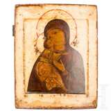 Ikone mit der Gottesmutter Wladimirskaja, Russland, 17. Jhdt. - photo 1