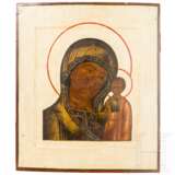 Ikone mit der Gottesmutter von Kasan (Kasankaja), Russland, Anfang 19. Jhdt. - Foto 1