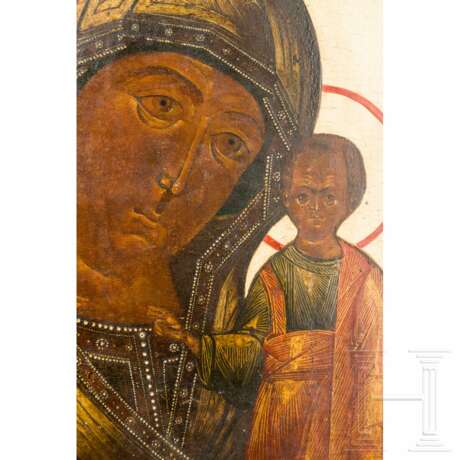 Ikone mit der Gottesmutter von Kasan (Kasankaja), Russland, Anfang 19. Jhdt. - Foto 3