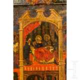Mehrszenige Ikone mit der Geburt der Gottesmutter, Russland, um 1700 - photo 3