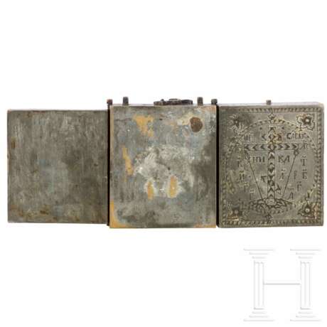 Reisetriptychon mit der erweiterten Deesis, Russland, Anfang 19. Jhdt. - photo 2