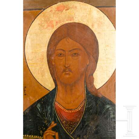 Ikone mit dem Christus Pantokrator, Russland, 19. Jhdt. - photo 3