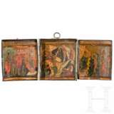 Reisetriptychon mit Silbermontierung, Russland, Kostroma, Fedor J. Schewjakow, um 1800 - photo 1