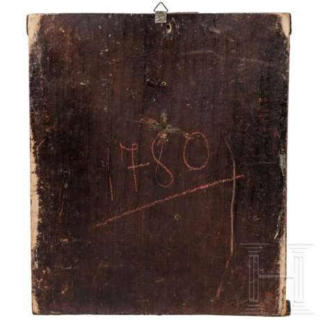 Ikone mit ungewöhnlicher Darstellung des Erzengels Michael mit Florus und Laurus, Russland, Ende 18. Jhdt. - photo 3
