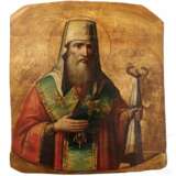 Ikone mit dem Heiligen Peter, Metropolit von Moskau, Russland, 19. Jhdt. - Foto 1