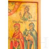 Ikone mit sechs Heiligen, Russland, Anfang 20. Jhdt. - photo 3