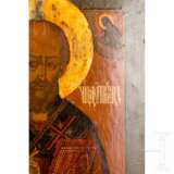 Ikone mit dem Heilgen Nikolaus von Myra, Russland, 19. Jhdt. - Foto 3