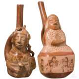 Zwei Figurengefäße, peruanische Nordküste, Moche-Kultur, 4. - 8. Jhdt. - photo 1
