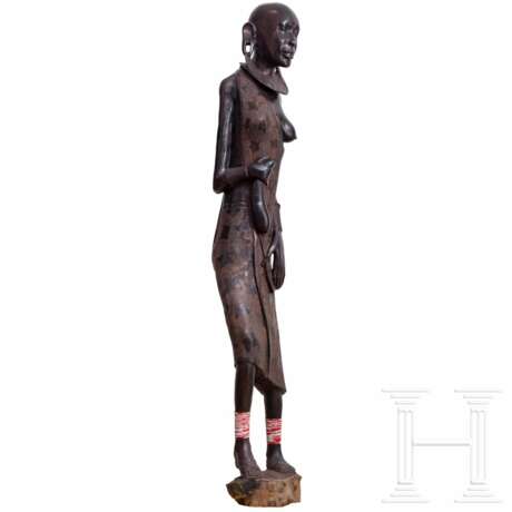 Überlebensgroße Skulptur einer Frau, Kenia, 20. Jhdt. - photo 4
