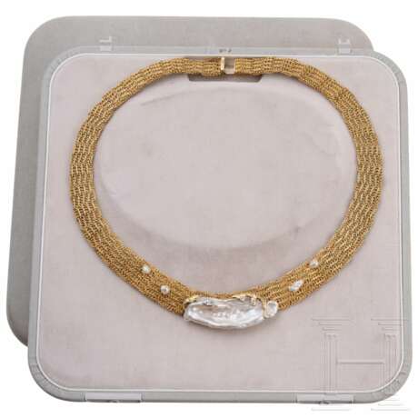 Goldcollier mit Drachenperle - Foto 5