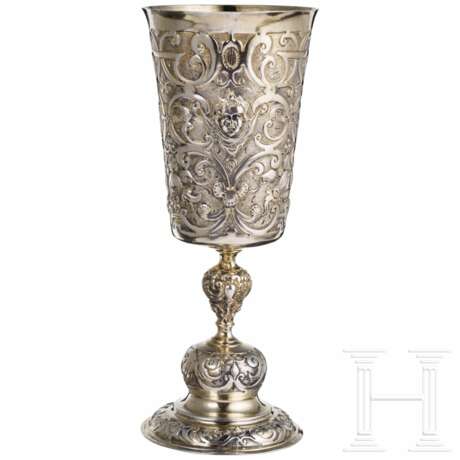 Vermeil-Pokal in der Art der Renaissance, wohl deutsch, 19. Jhdt. - photo 1