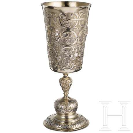 Vermeil-Pokal in der Art der Renaissance, wohl deutsch, 19. Jhdt. - photo 2