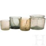 Vier Glasbecher, deutsch, 15. Jhdt. - um 1600 - photo 2