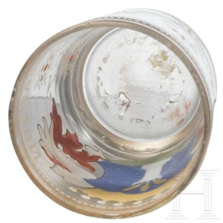 Emailliertes Glas mit Wappen der Grafen von Pocci, Petersdorf, Fritz Heckert, um 1880 - photo 4