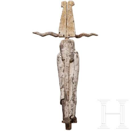 Bemalte hölzerne Figur des Ptah-Sokar-Osiris mit Schutikrone, Spätzeit bis ptolemäisch, Mitte 1. Jtsd. v. Chr. - 100 v. Chr. - Foto 4