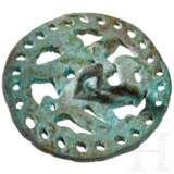 Compartmentsiegel aus Bronze mit geflügelter "Göttin" auf Tier, Baktrien, 2. Jtsd. v. Chr. - photo 2