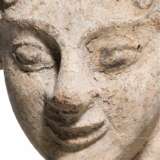 Antefix aus Ton mit Bemalungsresten, etruskisch, spätes 6. Jhdt. v. Chr. - Foto 5