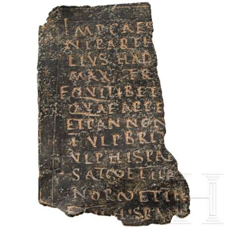 Fragment eines Militärdiploms aus der Zeit von Antoninus Pius, Mitte 2. Jhdt. n. Chr. - photo 1