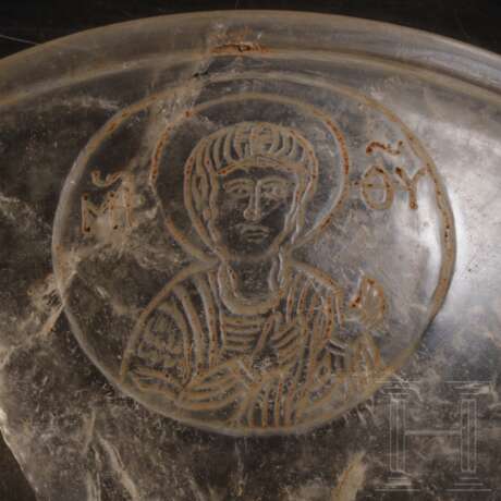 Schale aus Bergkristall mit Heiligendarstellungen, mittelbyzantinisch, 11 - 12. Jhdt. - фото 3