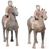 Zwei Reiterfiguren, China, westliche Han-Dynastie (206 v. Chr. - 8 n. Chr.) - photo 2